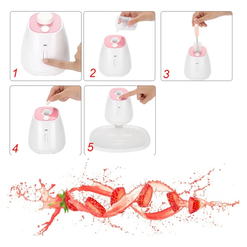 Máquina Máscara Colágeno Frutas