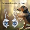 KoyeKei Dachshund Earrings for Women 925 Sterling Silver Cute Wiener