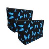 moremohome butterfly makeup bag,blue butterfly bag,accessories y2k,butterfly purse for women,Makeup