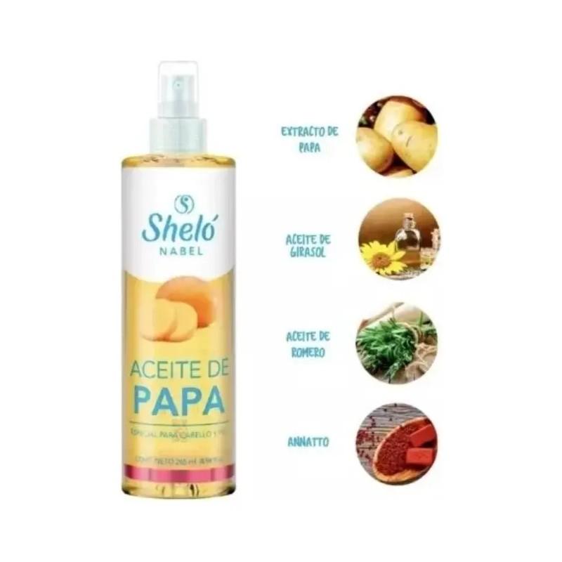 Shampoo Papa Aceite Cabello Shelo Nabel