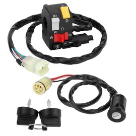 M MATI Handlebar & Key Switch Kit for Honda Foreman 450 S TRX450FM 1998-2004 Manul Shift 35020-HM7-A00 35100-HP5-600 35100-HN0-670