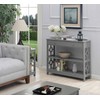 Convenience Concepts Ring 1 Drawer Console Table with Shelves, Gray