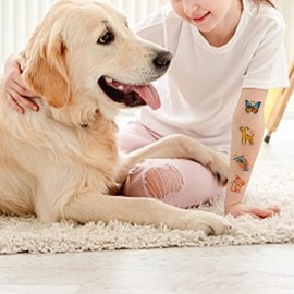 AHHALFFY Easter Temporary Tattoos for Kids,10sheets Waterproof Stickers, Individually Wrapped,Designs – Bunny, Egg, Chicken, Party Favors, Basket Stuffers, Toys, Decorations