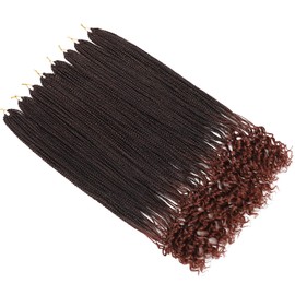 144 Strands Goddess Crochet Box Braids with Curly Ends 30 Inch Pre Looped Box Crochet Hair 8 Packs Curly Crochet Braids for Black Women