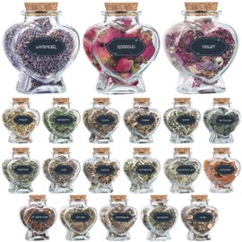 Witchcraft Supplies Herbs Kit - 20 Pcs Dried Herbs and Flowers for Witch Starter - Spell Herbs Jars for Wiccan Altar Supplies, Wicca Pagan Rituals, Magic Healing, Candle and Soap Making