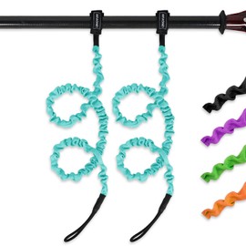 LINGVUM Kayak Paddle Leash Stretchable Paddle Strap Coiled Lanyard Rope for Kayaking Canoing Boating, Fishing Poles Rods, Kayak Paddle Accessories