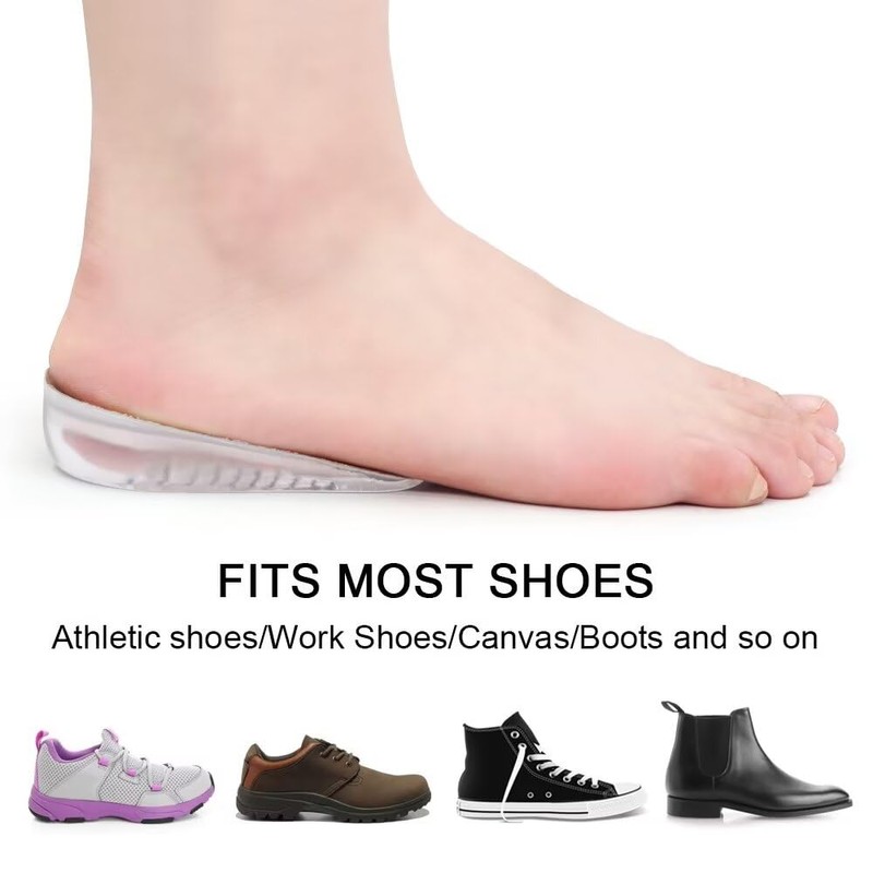 Dr.Foot Height Increase Insoles, Heel Cushion Inserts, Heel Lift Inserts