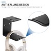 Aswalling 4Pack Headphone Hanger Under Desk Hook Holder Wall Mount,