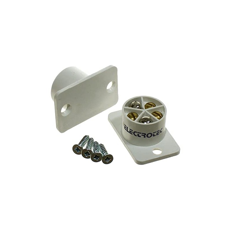 5 x Electrotec CO05 Burglar Alarm White Quick Fit Door