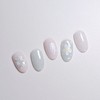 Oil Painting Handmade Nail Tips - Coffin Long / 유화
