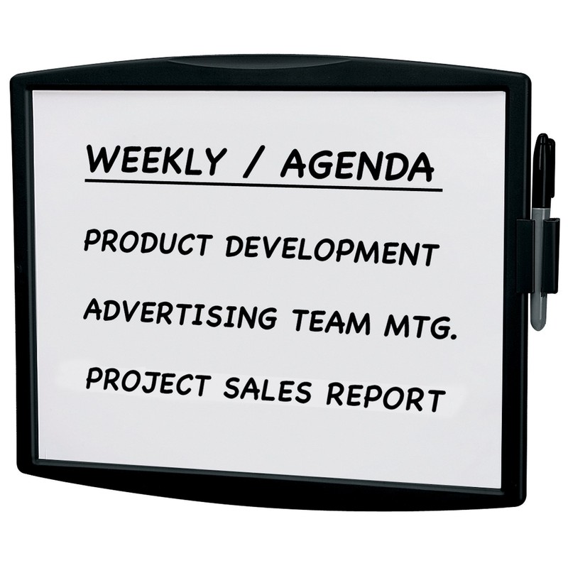 Fellowes Plastic PA Dry Erase Board, Dark Graphite (75905)