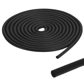 PATIKIL Foam Rubber Weather Seal Strip, 0.31" 15Ft EPDM Rubber Weather Stripping for Sealing Gaps Joints Crack Filling DIY Gasket, Black
