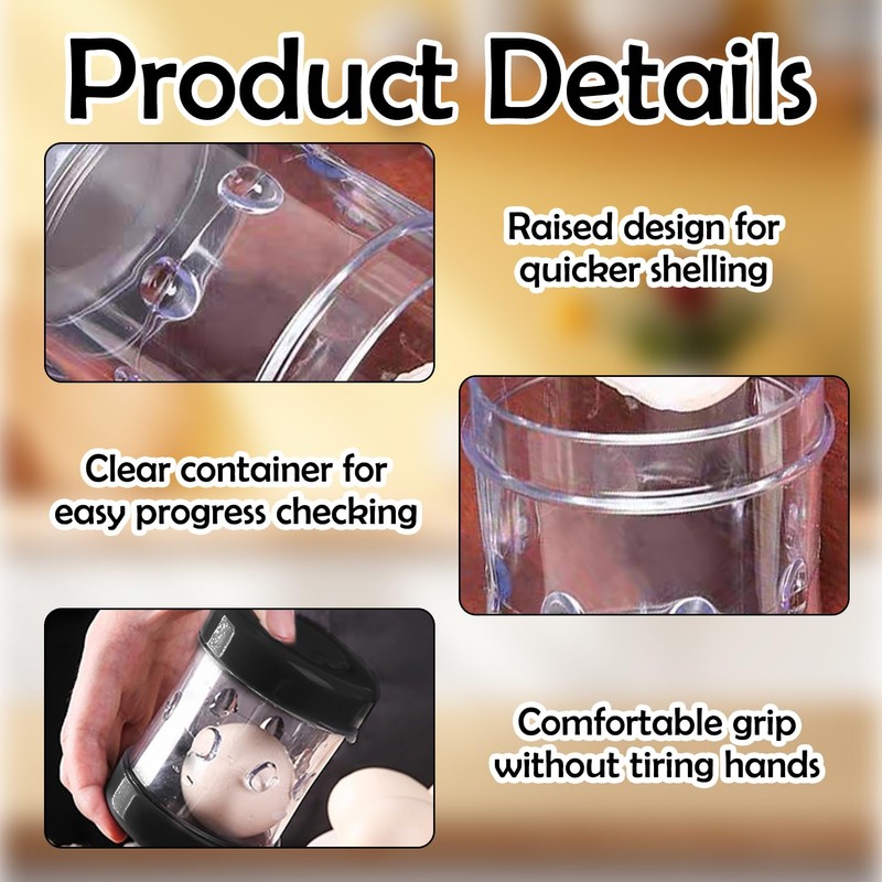 Hard Boiled Egg Peeler Tool, New Creative Manual Boiled Egg