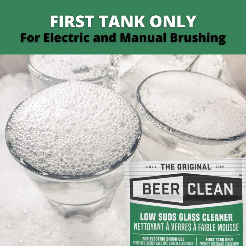 BEER CLEAN 990224 Low Suds Glass Cleaner, Restaurant Barware &