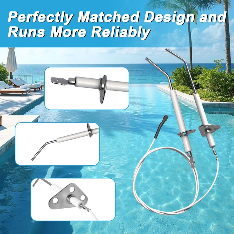 SDRZJX Flame Sensor Replacement Pool Heater Ignitor Compatible with Hayward