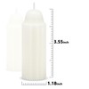 12-Hour White Candles Compatible with Candle Lanterns, Long-Burning Candles for