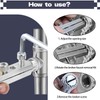2PCS Pipe Extractor Tool, Broken Faucet Removal Set, Pipe Nipple