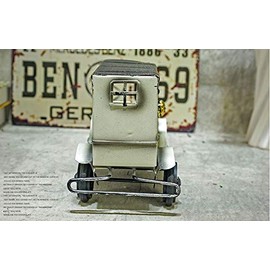 Ansimple Tin Style Classic Car Miniature Antique Retro Decoration Display Figurine Decor Miscellaneous Goods (White)