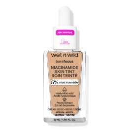 Wet n Wild Base de Maquillaje Serum Bare Focus Niacinamide Skin Tint Cream Beige