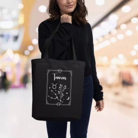 Totes Taurus Zodiac Tote: Mystical Tarot-Inspired Canvas Bag - Eco Tote Bag