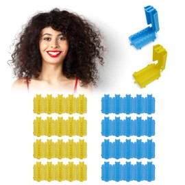 Elitzia 40pcs Curling Clips Hair Styling Tool Natural Fluffy Hair Curler Perm Hairdressing Styling Tool Curling Clip Suitable For Both Men and Women Girls Hair Clip Barbershop Salon Home Use ETD060