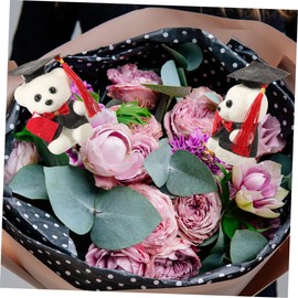 SUPVOX 4pcs Graduation Bear Plush Toy Cute Stuffed Animal for Graduation Party Decorations Bouquets and Keepsake Graduates