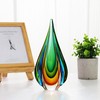 YAOYUAN Handmade Murano Glass Sculpture for Home Decor,9.44in Height (Sculpture