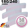 Professional Zebra File Banana 180/240 - Nail File Zebra Ergonomic