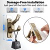 Antimbee 6-Pack No Drill Needed Curtain Rod Holders Brackets, Self