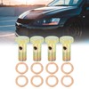 X AUTOHAUX 4 Sets M12x1.25mm Metric Thread Banjo Bolts Brake