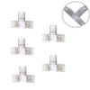 YUTOKEER T-shaped Connector for 6-Pin 12mm LED Strip, Solderless Connection,