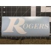 Rogers Drum Head Logo Decal White High Quality Permanent Vinyl