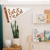 MOFUYU Classroom Decor Pennant Banners Flags，Let's Read Felt Banner Wall