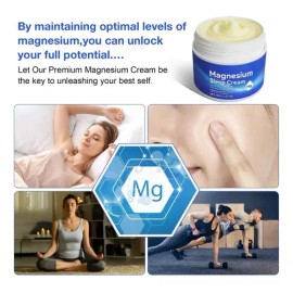 Crema De Magnesio Insomio Estrés Ansiedad Relajación Natural