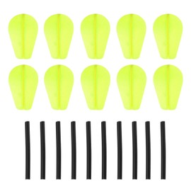 PATIKIL Fishing Float Foam, 10 Pack EVA Water Drop Strike Indicator Bobber Teardrop Floating for Crappie Trout Bass Fly Fishing, Yellow