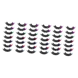Baluue 3sets Fake Lashes Quick Lengthening Eyelashes for Cosplay Events 7pairs*3