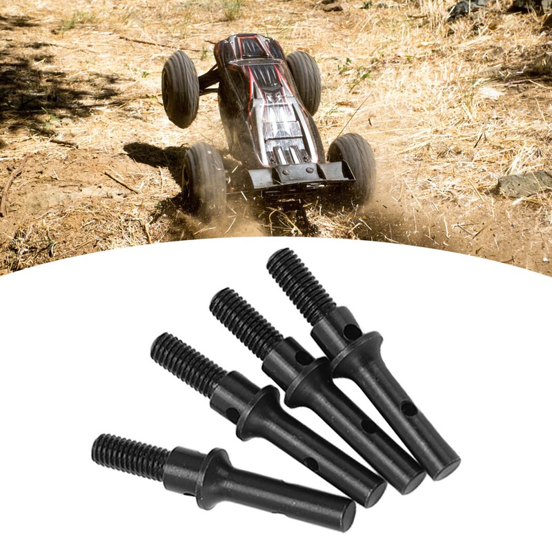 4Pcs Steel Front Rear Portal Stub Axle Drive Shaft for