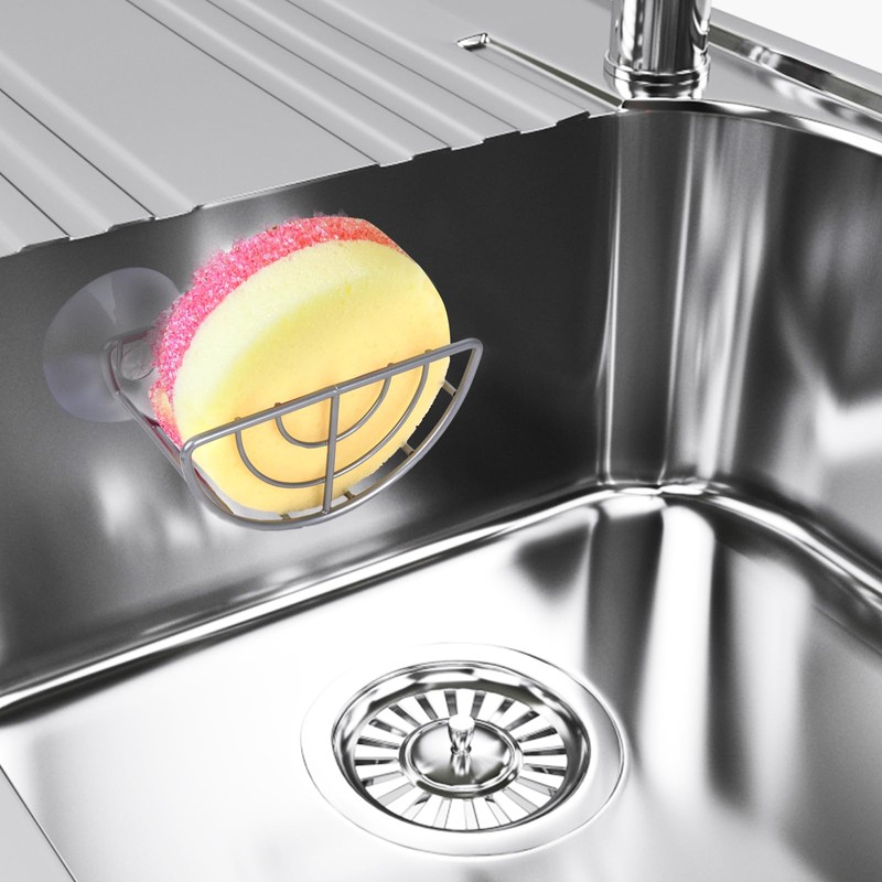 YeeBeny Kitchen Sink Suction Holder, Suction Cup Sponge Holder, Sponge