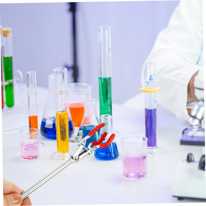 Alipis Test Tube Clamp Prong Flask Clip Laboratory Holder for
