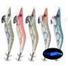 OROOTL Squid Jig Saltwater Fishing Lures, 5pcs Saltwater Glow Squid
