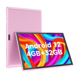 Tablet 10 Inch Tablet, Android 12.0 Tablets, 4GB RAM 32GB Storage 1TB Expand Tab, 2MP+8MP Dual Camera, 6000mAh Battery, WiFi Bluetooth 10.1'' IPS HD Touch Screen Google Certified 10IN Tableta Pink