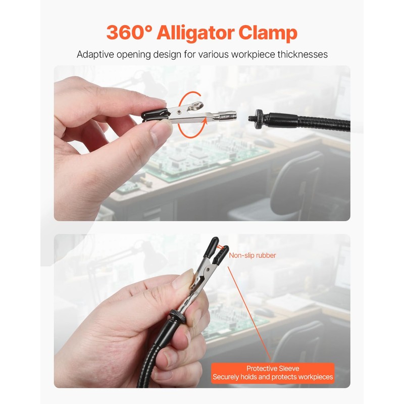VEVOR Magnetic Helping Hands Soldering Station, 4 Flexible Arms Third