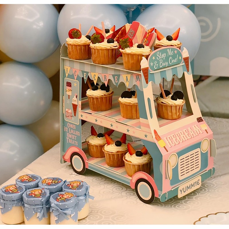 3-Layer Cupcake Rack, ice Cream Rack, car Display Rack, Bread