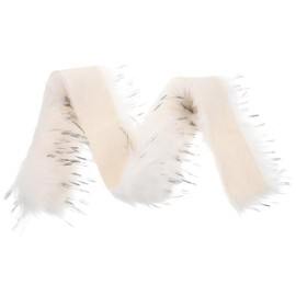 IWOWHERO DIY Craft Faux Fur Fabric Shaggy Fur Strip for Gnome Beard Costumes Handmade Projects Soft Comfortable