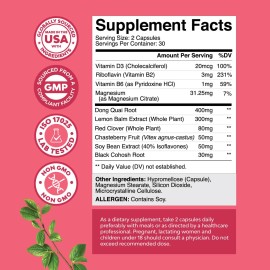 Natures Craft Suplemento Herbal Para Menopausia 60 Cápsulas