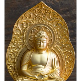 Buddha Statue, Buddha Statue, 5.9 inches (15 cm) (Gold Plated/24 karat) Buddhist : Hideumo Makida Original Sculptor_"Soto Serge, Rondai Sect", Takaoka Copper (Capricor)