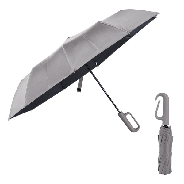 Ring Buckle Umbrella,Compact Folding Travel Umbrella for Rain & Sun,