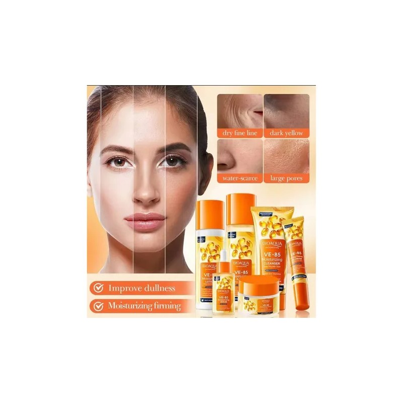 Set Bioaqua Facial Reafirmante Antiarrugas Ve+b5