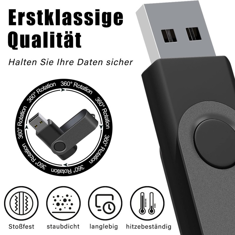 USB Stick 2 GB Pack of 10 Memory Stick USB