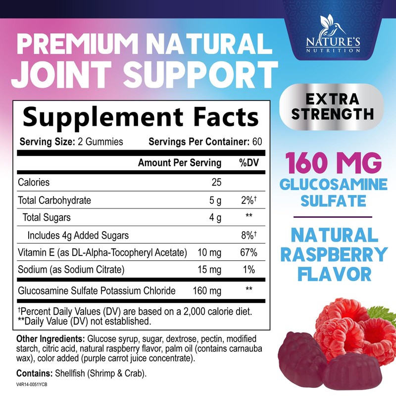 Joint Support Gummies Glucosamine Plus Vitamin E - Nature's Joint